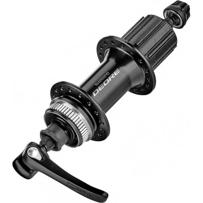Втулка задняя SHIMANO DEORE, M6000, 32 отверстия, 8/9/10 скоростей, C.LOCK, QR, с пыльником, черный EFHM6000BZAL Втулка задняя SHIMANO DEORE, M6000, 32 отверстия, 8/9/10 скоростей, C.LOCK, QR, с пыльником, черный EFHM6000BZAL