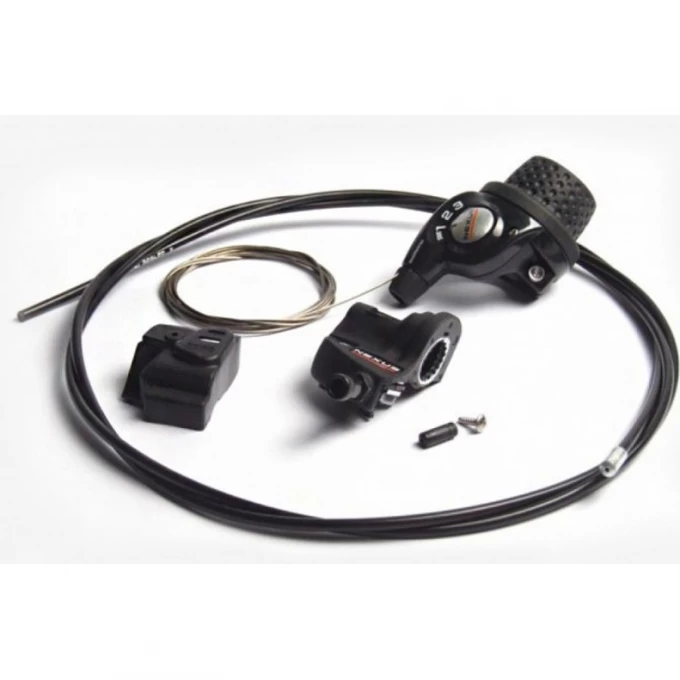 Шифтер SHIMANO NEXUS, 3S35E, 3ск, с bell crank 3, оплетк, 2170мм черн ASL3S35E217LS Шифтер SHIMANO NEXUS, 3S35E, 3ск, с bell crank 3, оплетк, 2170мм черн ASL3S35E217LS