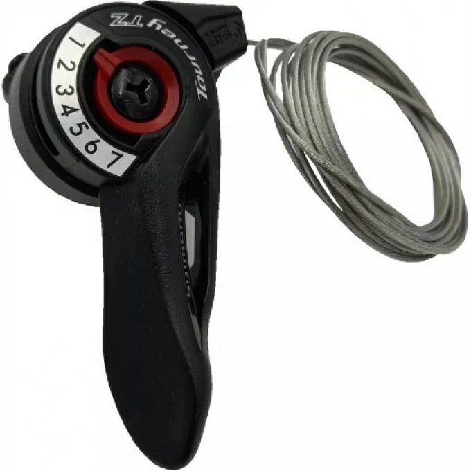 Шифтер SHIMANO TOURNEY, TZ500, правые, 7 скоростей, 2050 мм, без упаковки ASLTZ5007RA Шифтер SHIMANO TOURNEY, TZ500, правые, 7 скоростей, 2050 мм, без упаковки ASLTZ5007RA