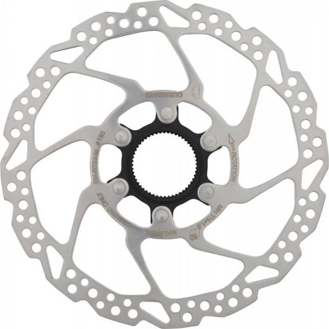 Тормозной диск SHIMANO RT54, 180 мм, CENTER LOCK, только для пластиковых колодок ESMRT54M Тормозной диск SHIMANO RT54, 180 мм, CENTER LOCK, только для пластиковых колодок ESMRT54M