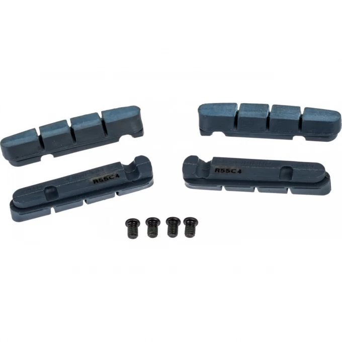 Вкладыш тормозной колодки, шоссейный, SHIMANO R55C4, 2 пары, для карбонового обода, Y8L298072 Вкладыш тормозной колодки, шоссейный, SHIMANO R55C4, 2 пары, для карбонового обода, Y8L298072