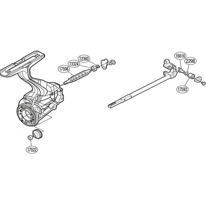 Запчасть для катушки SHIMANO OSCILLATION SET набор для бесконечного винта PK0352 Запчасть для катушки SHIMANO OSCILLATION SET набор для бесконечного винта PK0352